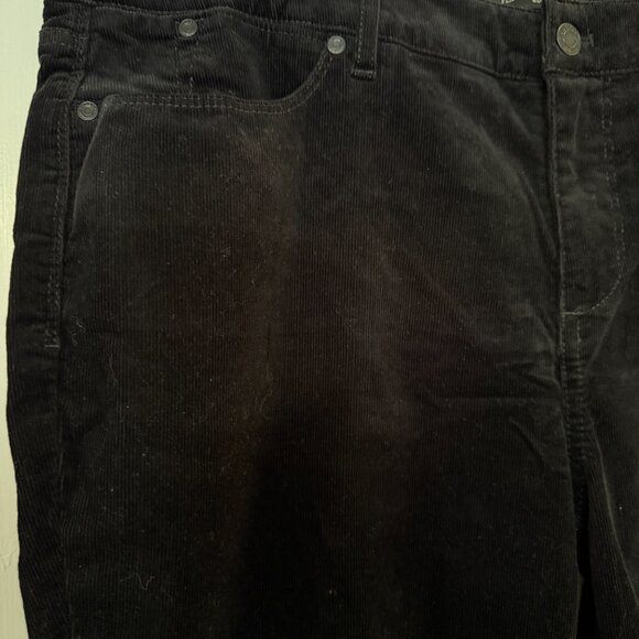 NWT Talbots Women Black Corduroy Pants Sz 14W Slimming Straight Leg - Picture 4 of 7